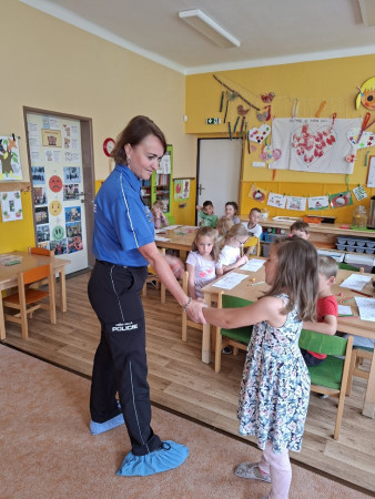 Navštívila nás paní policistka